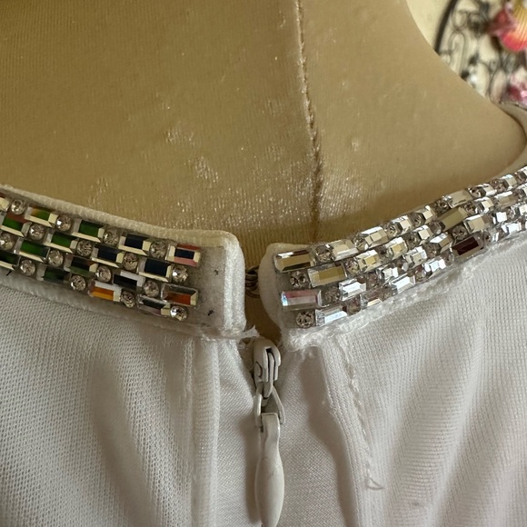 R&M Richards Long Formal Cape Gown in Ivory - Picture 8 of 10